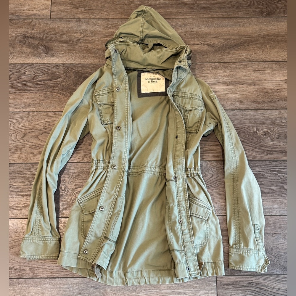 Abercrombie & Fitch Military Utility Jacket, Hood, Slim Fit - Picture 4 of 11